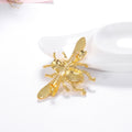Gold Tone Yellow Bee Metal Brooch Pin for Jackets and Lapels view 4