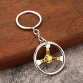 Three-Spoke Steering Wheel Keychain, Four Color Styles view 4