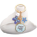 Blue-Led Four-Style Mother's Day Butterfly Flower Keychain Collection view 5