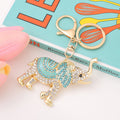 Rhinestone Walking Elephant Keychain Enamel Metal Charm view 6