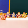 Enamel Double Fish Fortune Pouch Keychains in Six Pictured Color Options view 11
