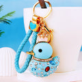 Mixed Enamel and Pearl Duck Keychains in Thirty One Color and Loop Options view 4