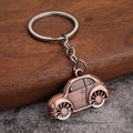 Metal Cartoon Car Keychain in Seven Color Finishes view 7