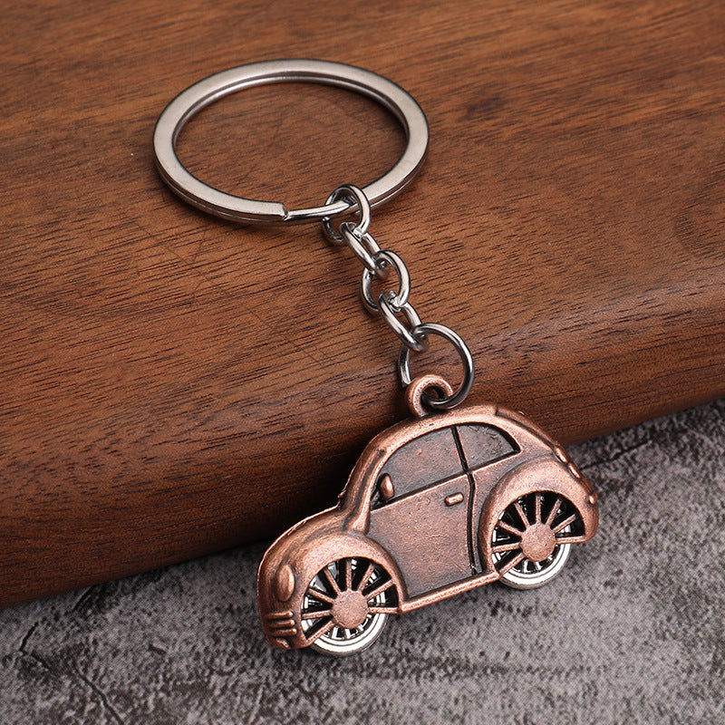 Colorful Beetle Car Metal Keychain Creative Mini Vehicle Bag Charm