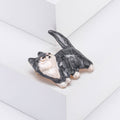 Enamel Corgi Puppy Brooch Cartoon Dog Animal Lapel Pin view 4