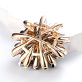 Black Sunflower Crystal Metal Brooch Pin for Jackets and Lapels view 3