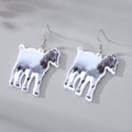 Photo Print Acrylic Animal Flower and Butterfly Hook Earrings view 11