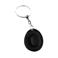 Cowboy Hat-Shaped Metal Keychain in Six Color Finishes view 5