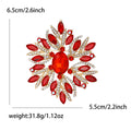 Oversized Radiating Crystal Brooch in Nine Colorways view 10