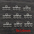 Silver Tone Multi-Loop Connector Charms in Seven Ornate Designs view 7