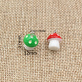 Mixed Color Three Dimensional Mushroom Pendants with White Stems view 4