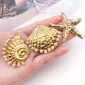 Gold-Tone Seashell and Starfish Shell Charms with 3 Listed Options view 2