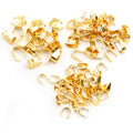 Small Pinch Bails for Pendants in Gold and Silver Tones view 4