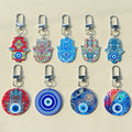 Hamsa Hand Evil Eye Print Keychains Lobster Clasp 9 Styles view 1