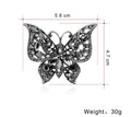 Gold Tone Silver Tone Butterfly Sculpted Crystal Enamel Nineteen Designs Metal Brooch Pin view 12