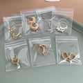 Clear PVC Anti-Oxidation Jewelry Zip Seal Bags 6x8 cm view 3