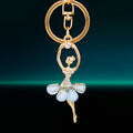 Jeweled Ballerina Angel Keychains in Six Bright Skirt Colors view 7
