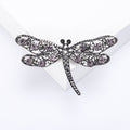 Open Filigree Dragonfly Brooch in Six Crystal Colorways view 11