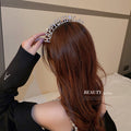 Rhinestone Happy Birthday Letter Headband In Gold Or Silver Tone view 2