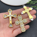 Gold-Tone Cross Metal Charms with 33 Listed Options view 3