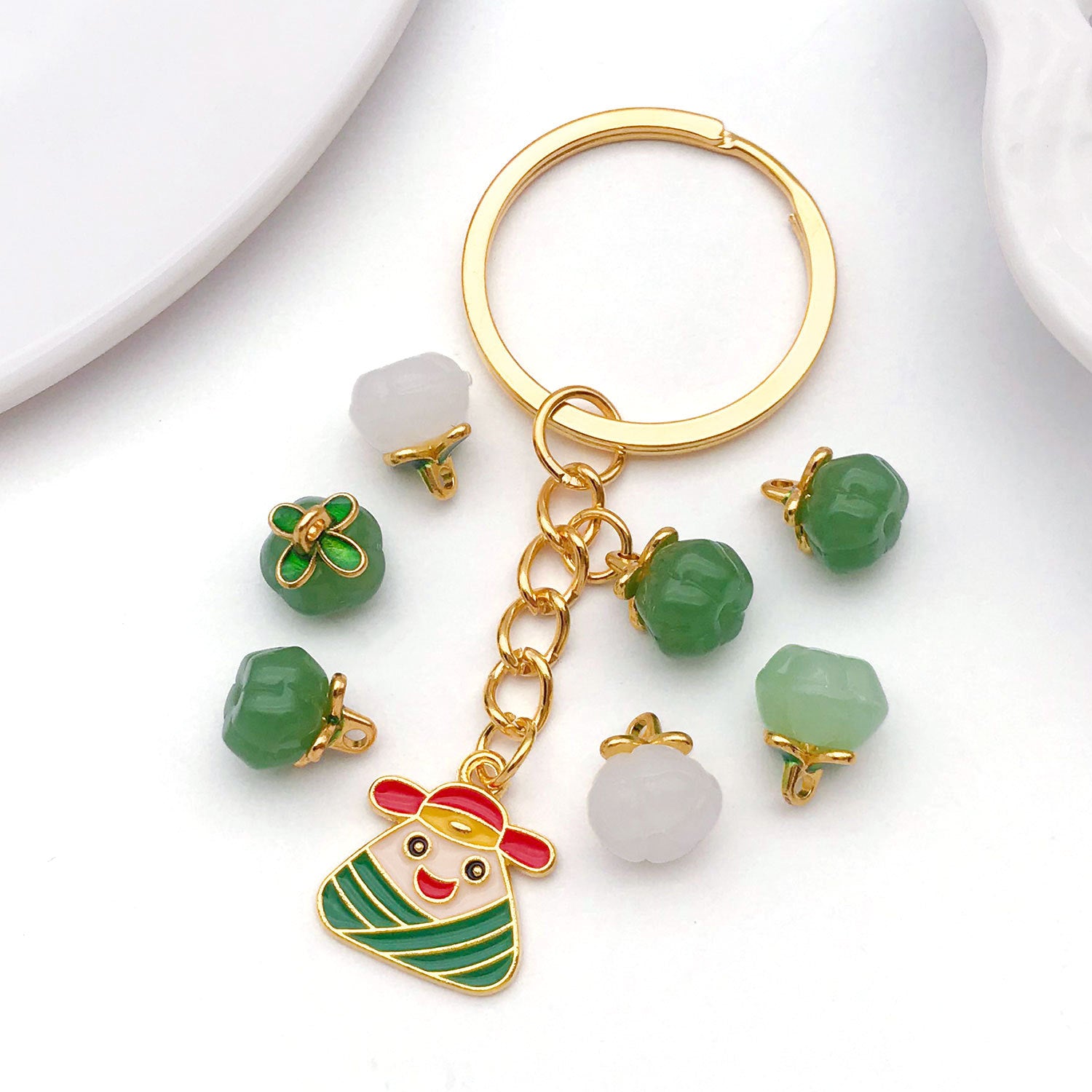 Enamel Glass Clover Enamel Charm Pendants
