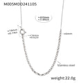 Long OT Toggle Curb Chain Sweater Necklace Gold Steel Tone view 8