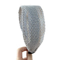 Woven Mesh Wide Stretch Headbands Brown Light Blue view 5