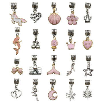 Pink Ocean Theme Jewelry Making Charm and Bead Kit in Five Options