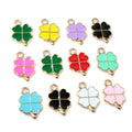 Enamel Four-Leaf Clover Charms in Eleven Color Options view 5