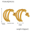 F518 Gold Earrings