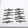 Gunmetal-Tone Metal Rifle Charms, Mixed Firearm Designs view 4