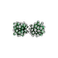 Clustered Glass Bead Stud Earrings in Five Translucent Colors view 5