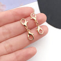 Gold-Tone Lobster Clasp Jewelry Findings with 2 Listed Options view 5