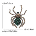 Rhinestone Spider Brooch Halloween Crystal Insect Pin view 7