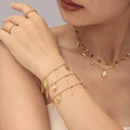 Heart Chili Charm Necklace Bracelet Natural Stone Set view 3