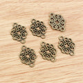 Ornate Double Loop Jewelry Connectors in Three Finishes view 2