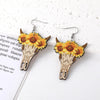 Floral Cow Skull