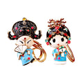 Chinese Opera Character Keychains in Six Pictured Color Options view 5