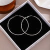Silver 6cm Hoops
