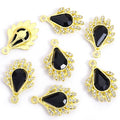 Polished Gold Silver Teardrop Alloy Charms in 16 Styles view 12