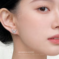 Silver-Tone Openwork Mini Butterfly Stud Earrings Filigree view 2