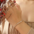 Baguette Cubic Zirconia Necklace And Bracelet Multi Color Set view 10
