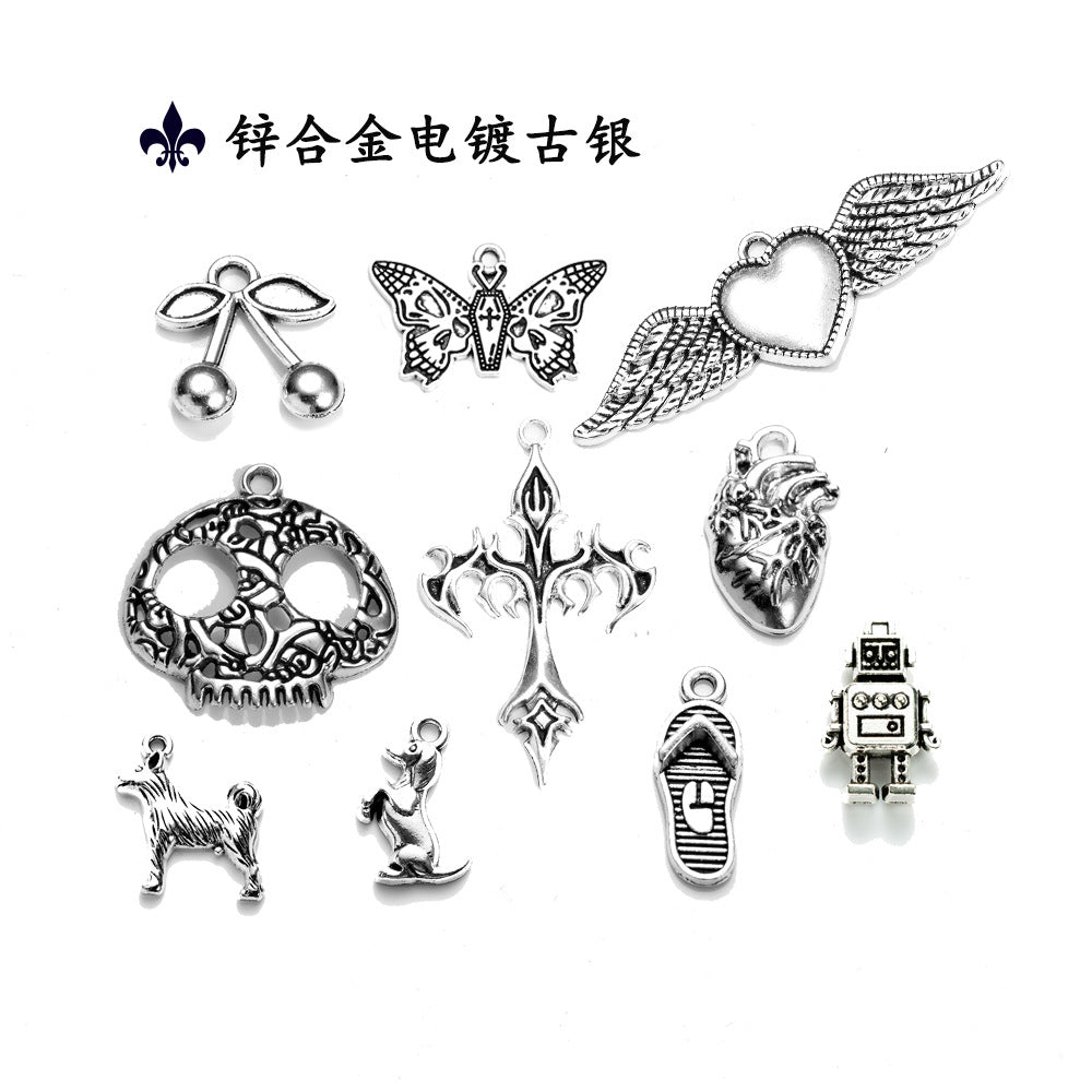Zinc Alloy Infinity Charm Pendant for DIY Jewelry
