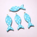 Polka Dot Enamel Fish Charms in Eight Color Options view 8