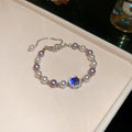 Lavender Pearl Purple Zircon Pendant Necklace Set Styles view 8