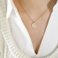 White Seashell Disc Pendant Necklace Heart Butterfly Star view 10