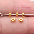 Smooth Rondelle Spacer Beads in Six Metal Tone Finishes view 9