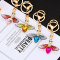 Gem Body Bee Keychains in Four Wing and Stone Colors plus Random Option view 2
