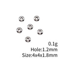 Smooth Rondelle Spacer Beads in Six Metal Tone Finishes view 4