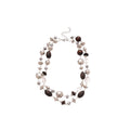 Layered Black Brown and Clear Beaded Statement Necklace view 5